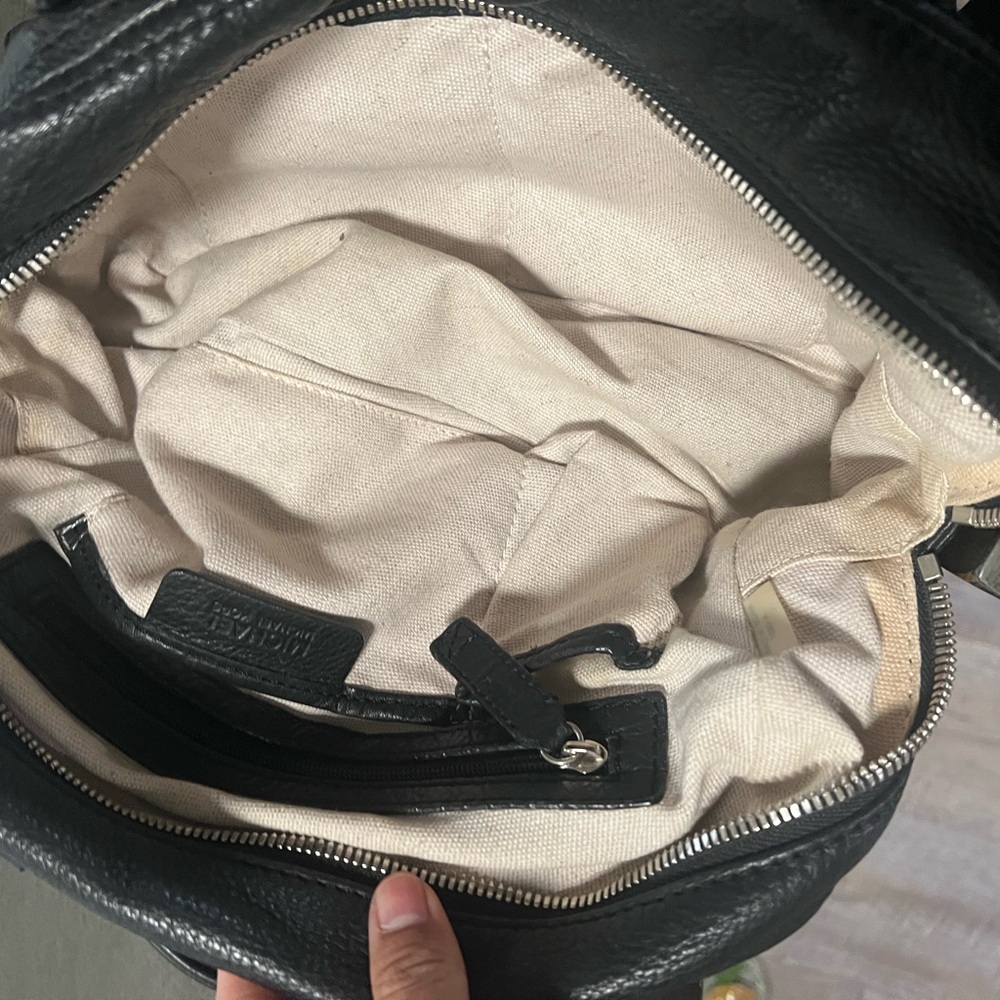 Vintage Michael Kors Black Leather Shoulder Bag - Picture 9 of 10